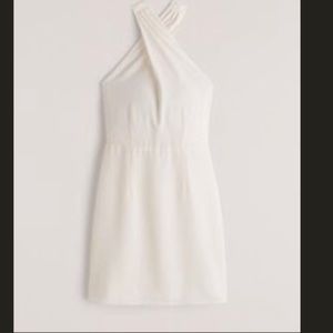Abercrombie white halter mini dress. Never worn with tags.